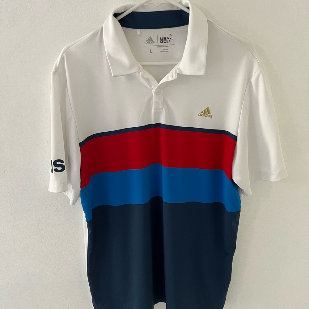 Adidas USA Golf Polo, Size: Large